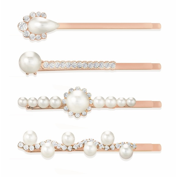 Zaxie Other - NWT Zaxie Girls Like Pearls Hairpins - Set of 4